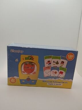 Qiaojoy 2+ Year Olds Bilingual 120 Piece English/Spanish Talking Cards Sealed!